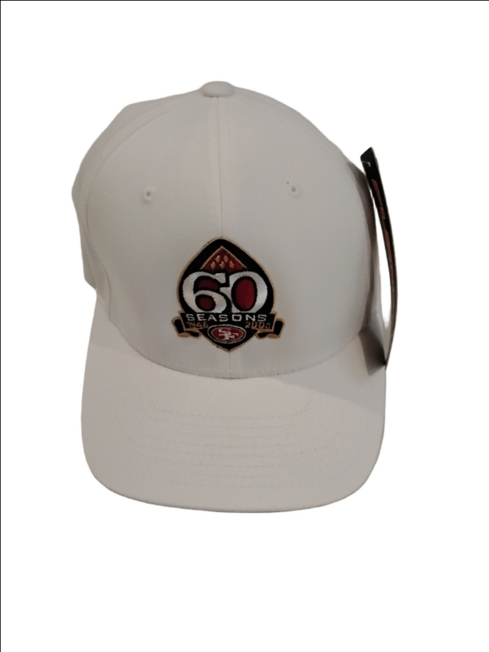 San Francisco 49ers 60 Seasons White Fitted Cap